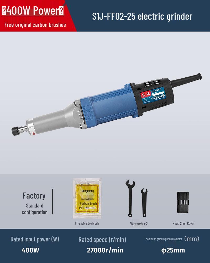 220V Electric Grinder & Polisher for Wood Carving and Internal Grinding