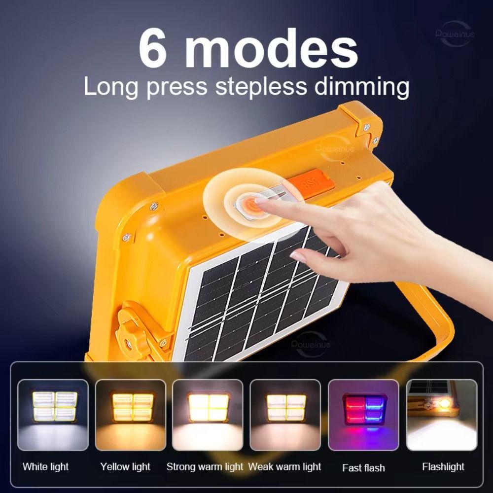 Waterproof Solar Rechargeable Camping Light 20000mAh Portable Lantern  Emergency Lighting