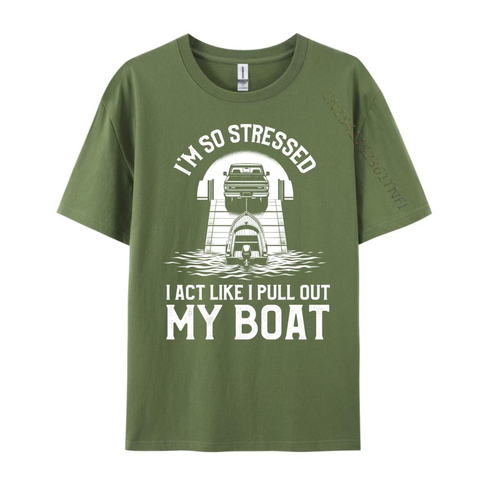 Funny Boat Accessories For Men Captainboating Boat Captain Clothing High Quality Graphic Tee Shirt Casual