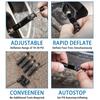 Screw On Auto Shut Off Tire Deflator set Adjustable Air Release Valves Tire Air Down Tool set for Offroad Vehicle Tires
