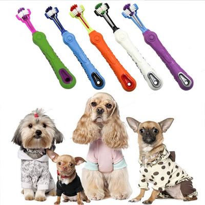 1PC Multi-angolo Pet Pulizia Spazzolino da denti Dog Addition Alito cattivo Cura dei denti Prodotti per la pulizia del cane