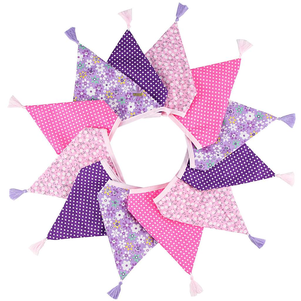 Nordic Cotton Tassel Triangle Bunting for Weddings, Photos, and Kindergartens