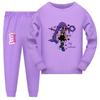 5602 Kinder Mädchen Lily Lovebraids Spiel Print Rundhals Nachtwäsche Pyjama T-Shirt Hosen Sets
