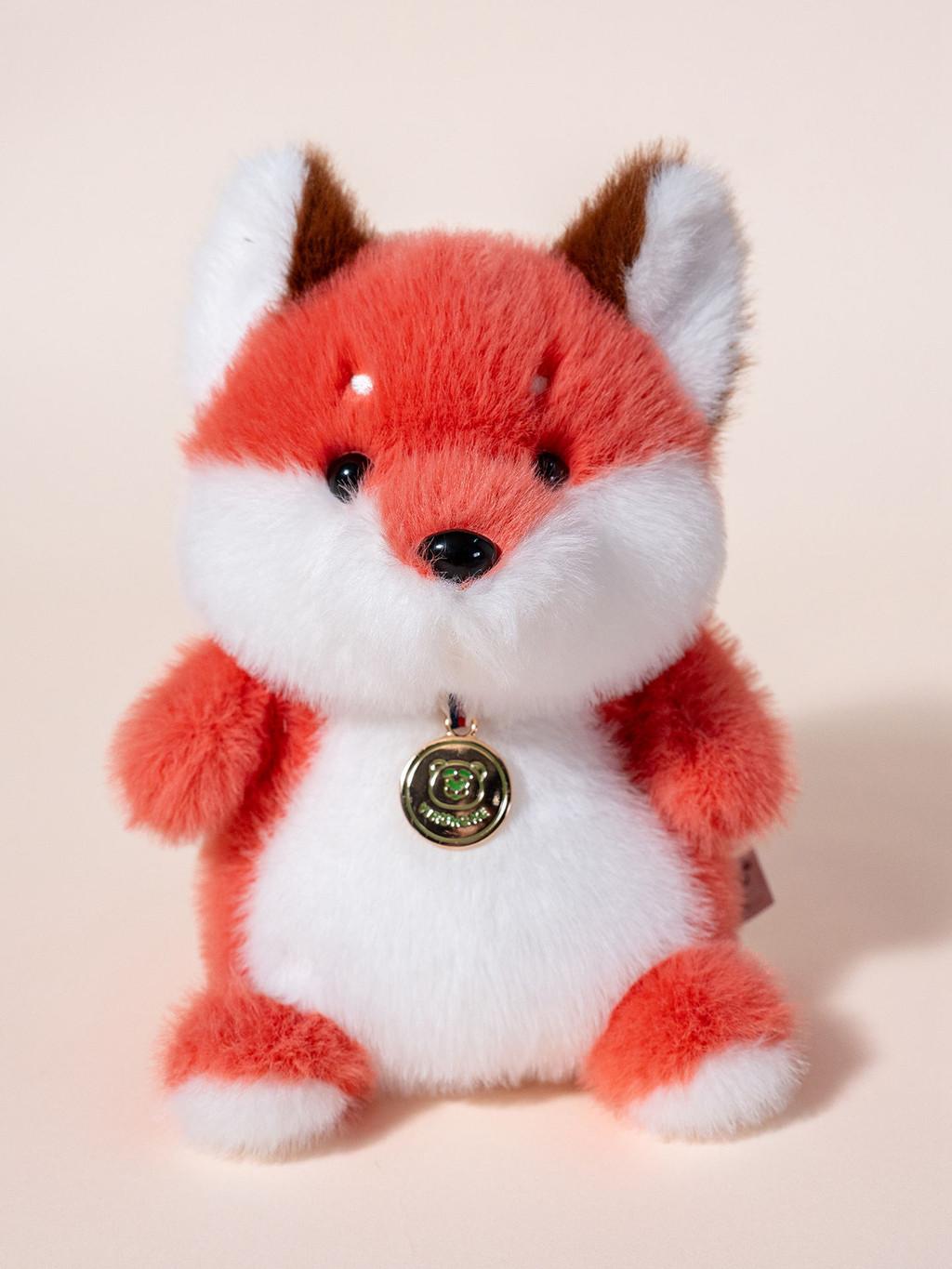 

Милая плюшевая игрушка в виде животного: желтый утенок, панда, кролик и лиса для детей в подарок Fox