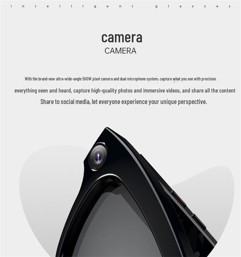 2026 AI Smart Glasses: HD Camera, Video Recording, Image Recognition & Translation