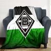 Borussia Mönchengladbach Flaggen-Logo Flanell-Kuscheldecke, Weiche Leichte Decke, Fußballfan Heimdekoration Geschenk