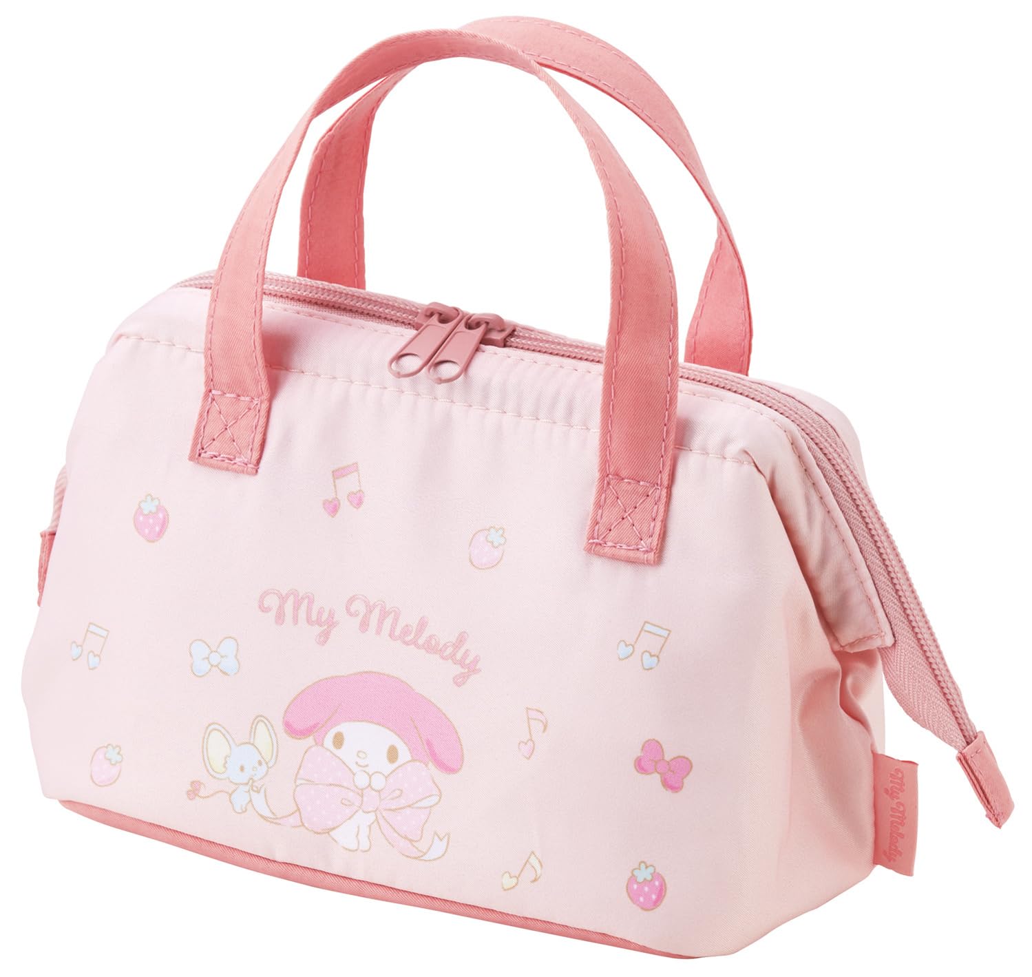 

Skater Lunch Bag, Small, Insulated, Kids , Clasp Purse, Sanrio, My Melody, Big Ribbon, Girls , KGA0-A