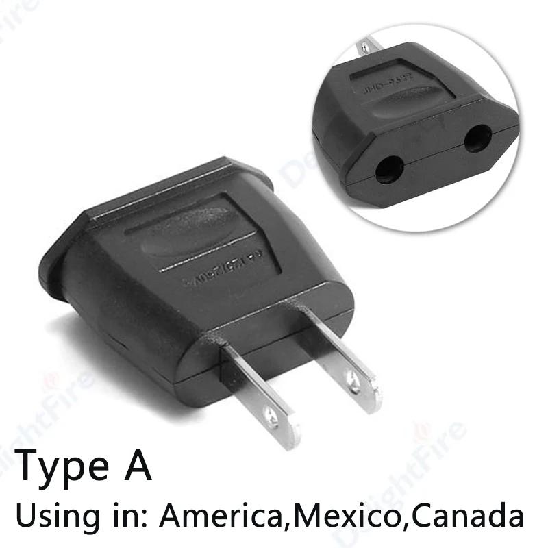 US Plug Adapter EU To US Adapter Mexico Plug Power Converter American Adapter Electrical Socket AC Outlet Travel Adapters