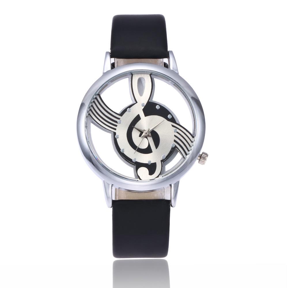 Orologio Unisex Creativo con Nota Musicale per Studenti e Coppie