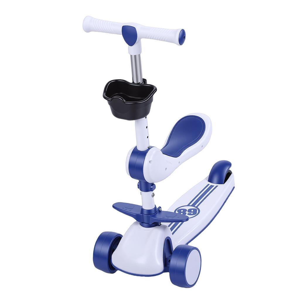 3 Wheel LED Light Up Scooter with 3 Wheels   Handlebar and Removable Seat Folding Scooter for Outdoor Activities