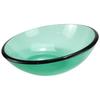 Yici Shiguang Green Glass Slanted Dining Plate