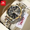 OPK Brand Original Men's Watches Waterproof Week Calendar Quartz Watch for Men Fashion Luminous Diamond Scale Watch