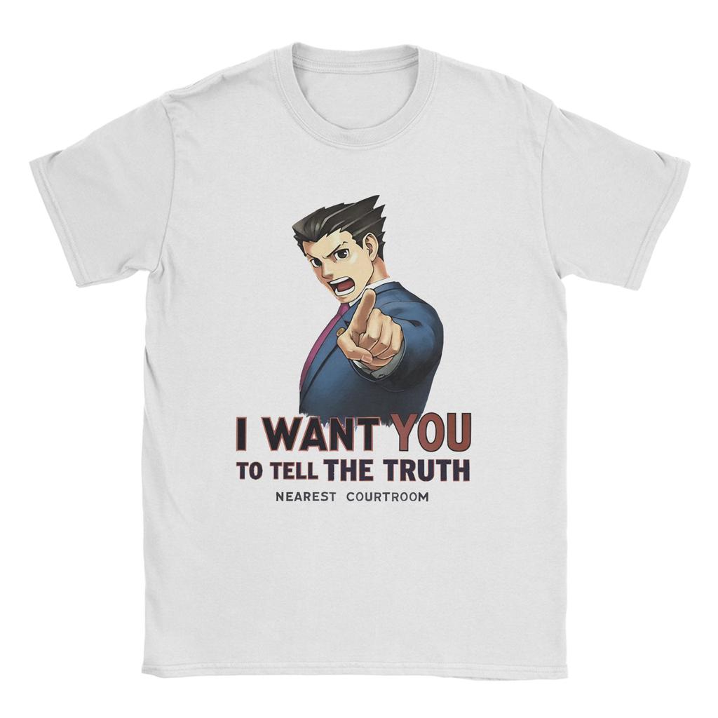 Ace Attorney Phoenix Tee Shirt for Men Women New Arrival T Shirts  Cotton Clothes