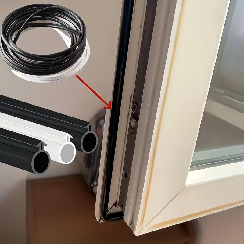 6m/236.22in Window sealing strip,plastic steel door and window sealing strip,sound insulation,insulation,warmth O-type windproof