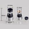 Splash-Proof ABS Plastic Sink Filter Water Saving Kitchen Faucet Extender 360 Degree Aerator Faucet Nozzle Swivel Tap