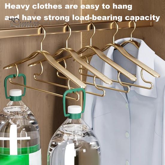 Curved Clothes Hanger Max Load Bearing Anti-rust Aluminum Alloy Windproof Smooth Strong Non-Slip Suit Coat Clothing Driying Rack Wardrobe Organizer