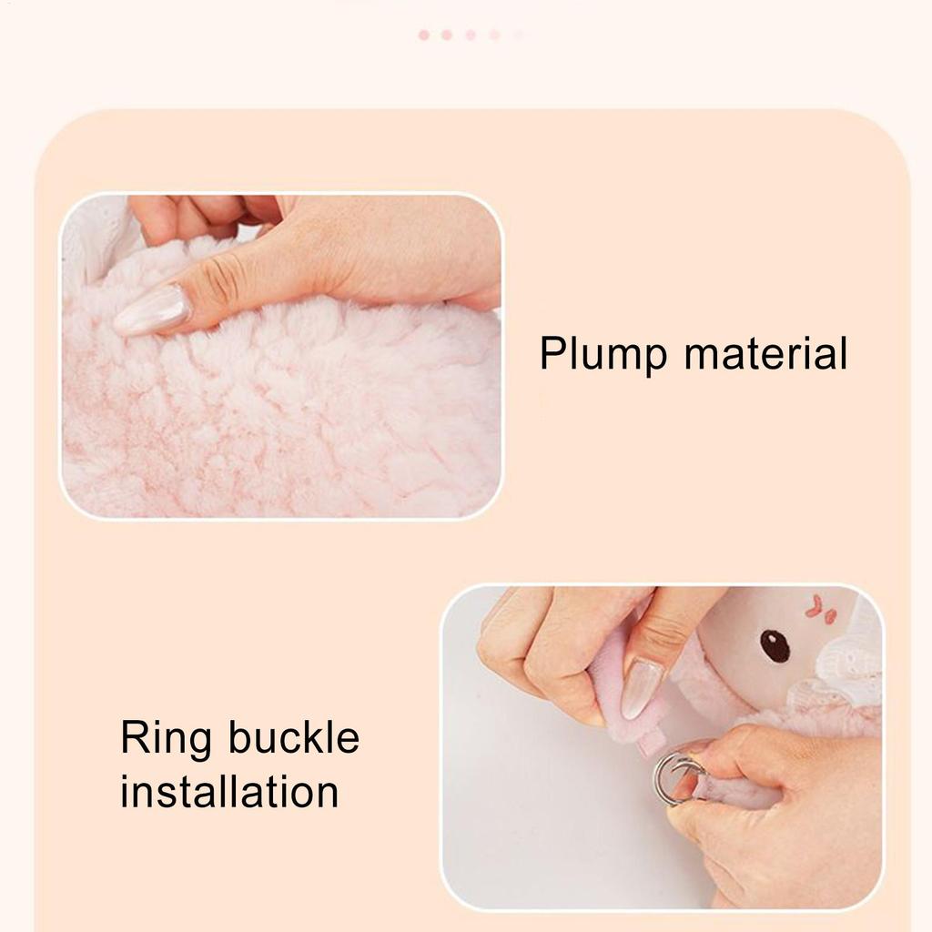 Tissue Holder For Car Cartoon Rabbit Napkin Dispenser Cute Tissue Box Cover For Truck RV Headrest Visor Console Armrest Desktop