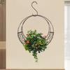 Metal Hanging Baskets Frames For Moon Shaped Wire Wreath Frame Indoor Hanging Basket Stand