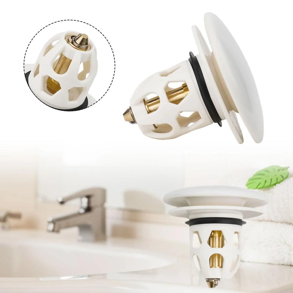 High Quality Bathroom Sink Anti-Clogging Ceramic ABS Copper Modern Shape Sink Drain Stopper Washbasin Draining