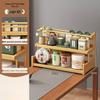 Milin New Chinese Style Bamboo Desktop Display Shelf
