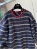 Plus Size Striped Long Sleeve Fluffy T-Shirt for Women - Cozy Winter Casual Wear