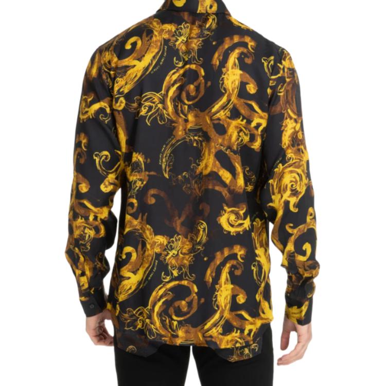 VERSACE JEANS COUTURE Shirt Men's Black 76GAL2R0-NS407-G89