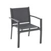 Salon de jardin CEBU - Structure Acier - 4 personnes - Gris