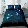 3pcs Aquarius Sign Zodiac Bedding Set King Queen Double Full Twin Single Size Duvet Cover Pillow Case Bed Linen Set
