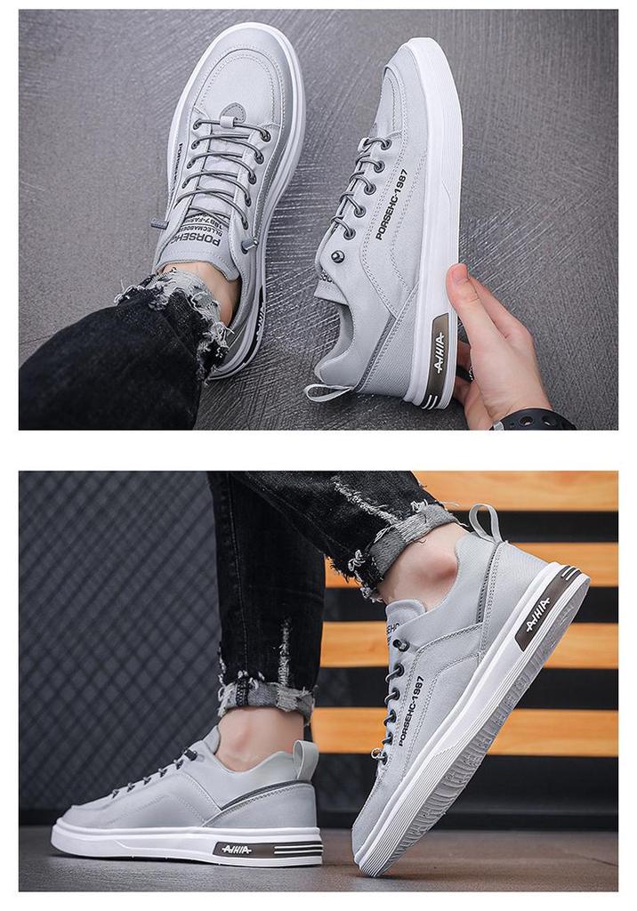 Men's Korean Style Canvas Shoes - Summer Breathable White Versatile Casual Sneakers