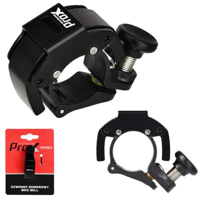 Timbre de Bicicleta Fuerte Prox Ces Bell 28 Aluminio Negro