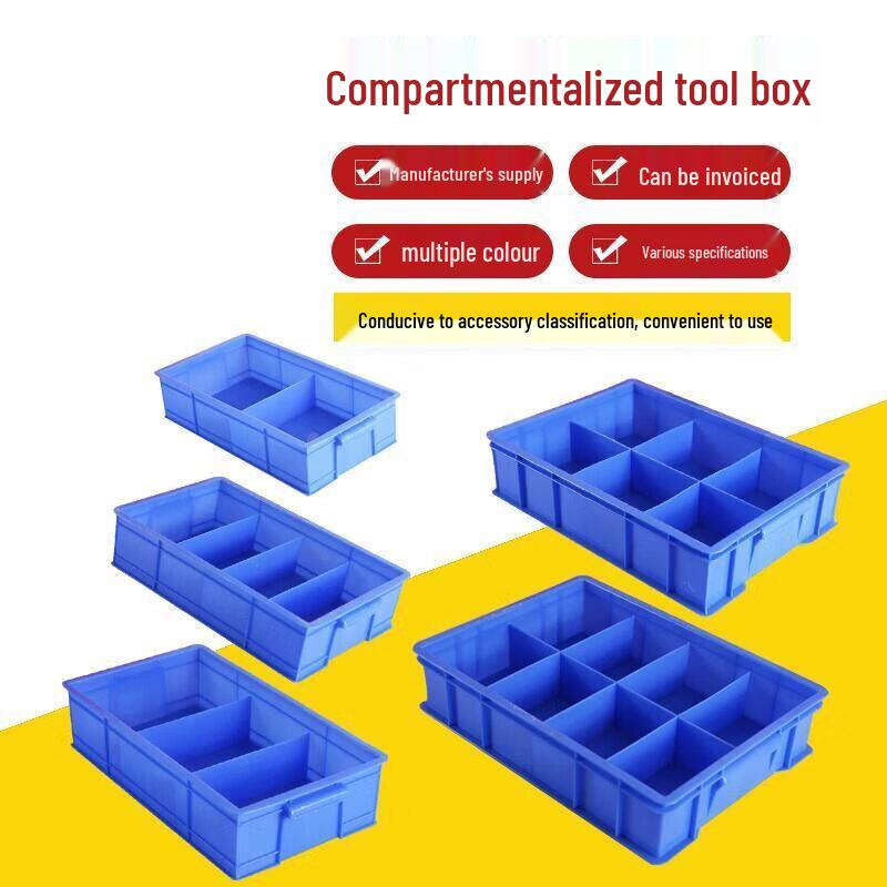 Minggu 3-Compartment Blue PP Storage Box