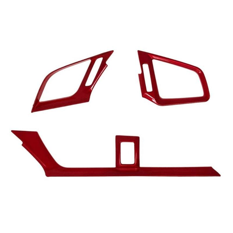 

Автомобильный кондиционер, вентиляционное отверстие, украшения, наклейка, накладка для 10-го поколения Civic, декоративная накладка из углеродного волокна