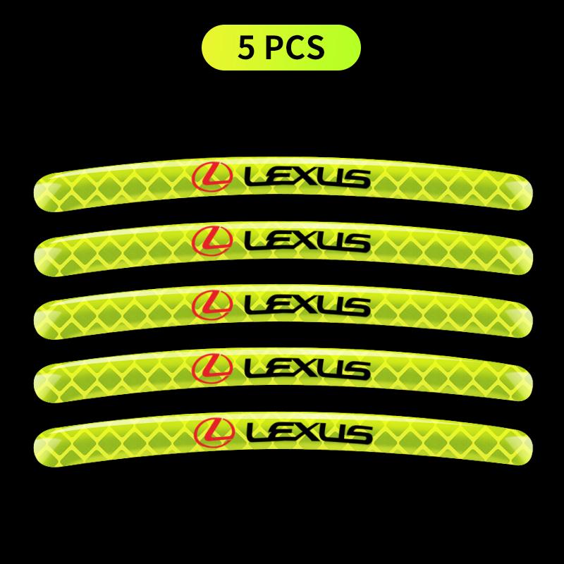 

Car Bike Motorcycle Wheel Hub Reflective Stickers For Lexus F-SPORT ES RX NX LS UX LM LX GX LC RZ IS CT GS RC HS SC TX L