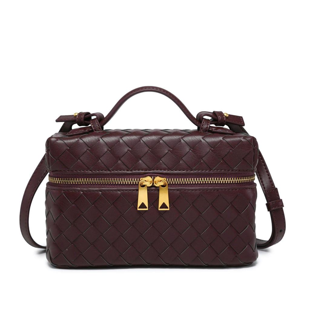 2025 Women's Woven Lunch Box & Cosmetic Messenger Bag Y