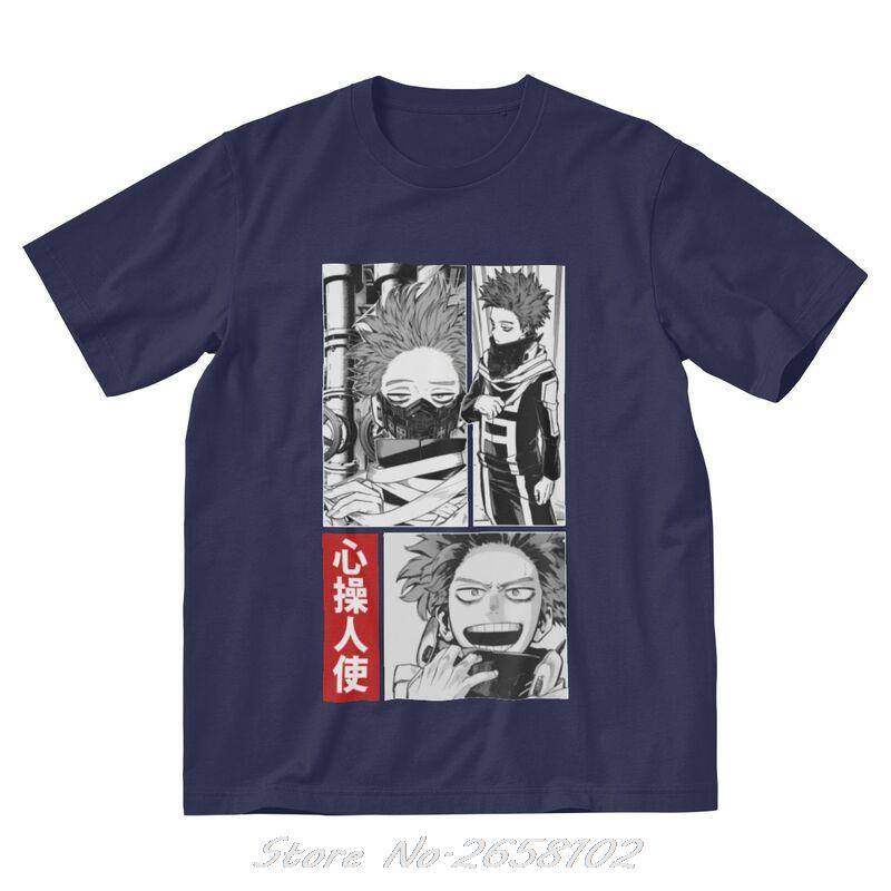 Boku No Hero Academia T Shirts Men Cotton T-shirt Anime Manga Hitoshi Shinso Tee Tops Harajuku Streetwear Tshirts Gift