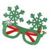 Funkelnde Schneeflocken-Brille für Weihnachtsfeiern Ergonomische Kopfbedeckung Leichte festliche Kostümaccessoires