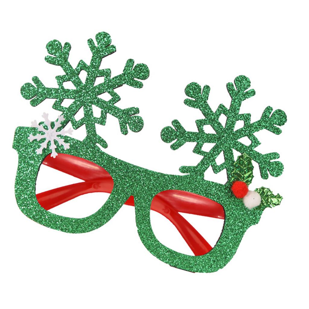 Funkelnde Schneeflocken-Brille für Weihnachtsfeiern Ergonomische Kopfbedeckung Leichte festliche Kostümaccessoires