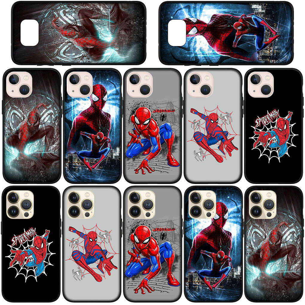 For iPhone 17 16 15 Xiaomi Poco F7 F8 X7 X6 C85 C75 C71 M8 Redmi Note 14 13 12 11 Pro Max 14C 13C 15C A4 Phone Case Marvel Spider Man Spiderman Cover