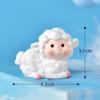 Miniature Fairy Garden Accessories Cute Sheep Lamb Ornament Statue Figurines Home Garden Landscape Dollhouse Terrarium Decor