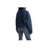 Levis Reversible Bubble Trucker Jacket Single Breasted Long Sleeve Denim Coat Women Jackets Blue A5997-0000
