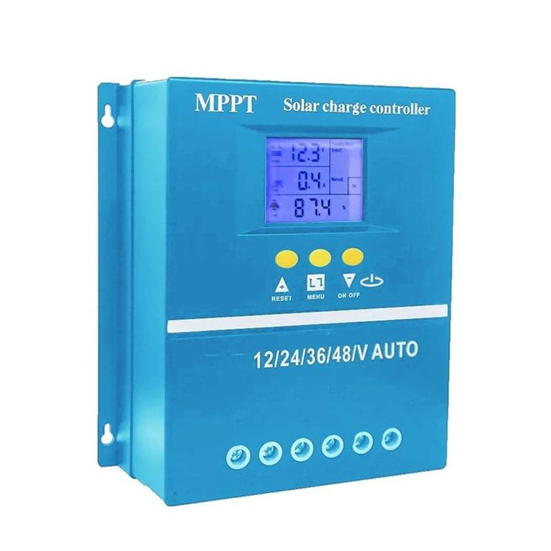 60A80A12V24V36V48V100A Solar Controller with Backlight Display Photovoltaic Power Generation LCD Controller