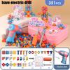 Children Toys Tool Set Electric Drill Screw Nut 3D Puzzle Toys Pretend Play Repair Tool Box Drilling Assembly Educational Toys