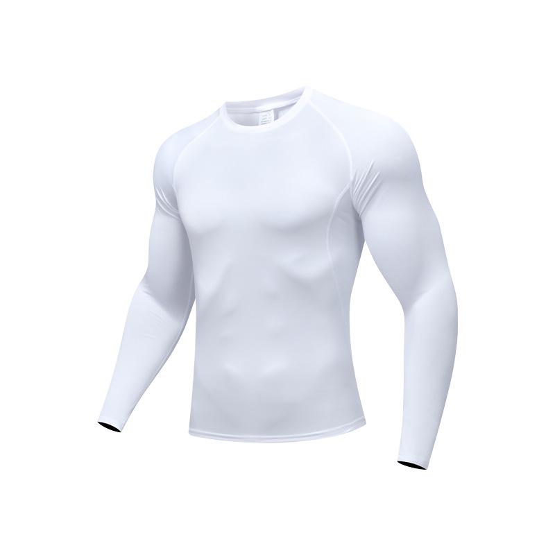Men's Quick-Dry Compression T-Shirt: Breathable, High Elasticity for Running, Basketball, and Fitness.