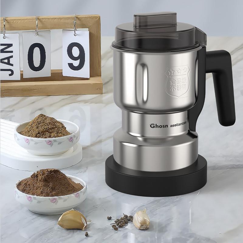 250W Strong Power High Speed Powder Grinder Household Small Electric Grinding Machine Multifunctional Stainless Steel Crusher