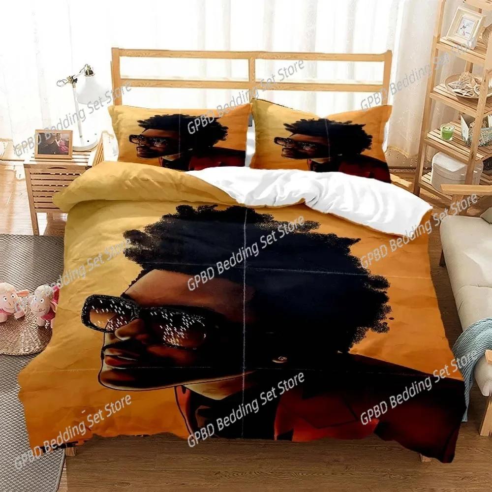 Die Weknd fashion pop singer Beding Set For Bedrom Soft Modern Bedspreads Comefortable Soft Duvet Cover Comfortable Quilt Cover And Pilowcase