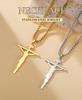 Dawapara INRI Crucifix Jesus Cross Pendant Necklace Christian Catholic Men Faith Necklace Stainless Steel Jewelry