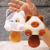 Cute Squeak Cat Series Plush Doll Keychain Backpack Pendant Squeeze The Tail For A Sound Trendy Toy Surprise Collect Girl Gifts