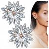 Women'S Crystal Stud Earrings Elegant Flower St172