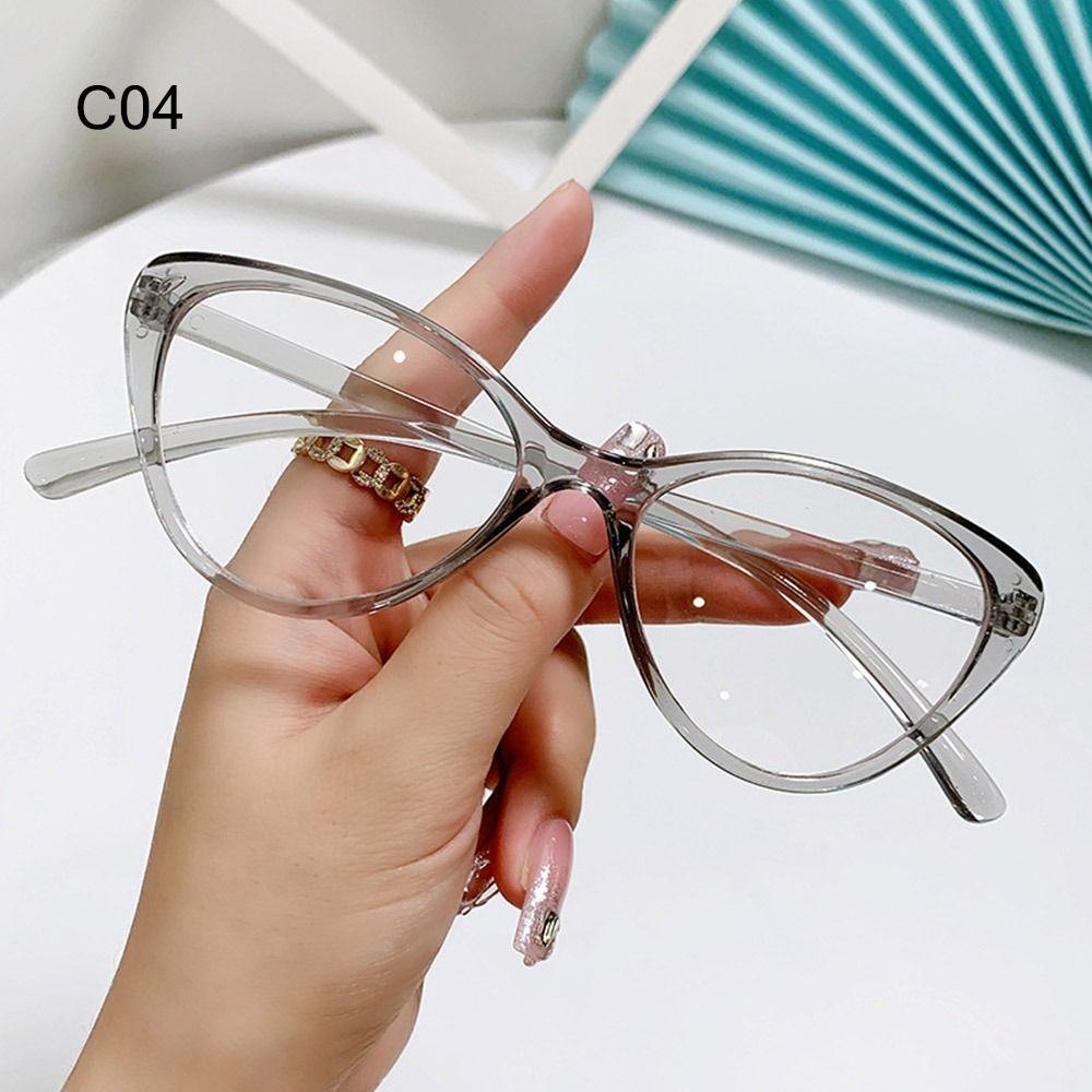 Retro Cat Eye Glasses for Women Fashion Blue Light Blocking Glasses Computer Games Reading Eyewear Clear Lens Black Frame