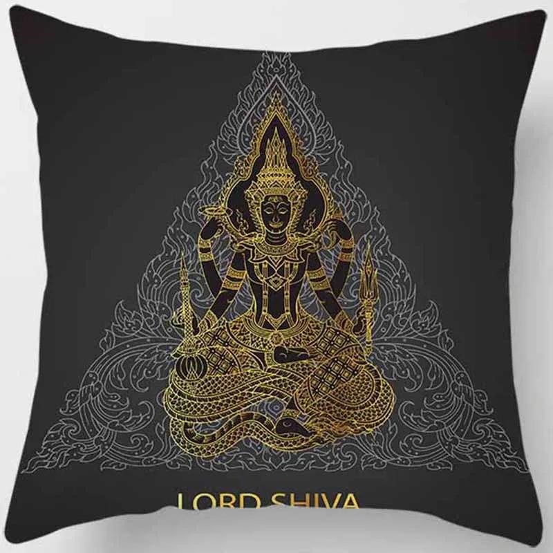 Mandala Mysterious Retro Religious Yoga Taie d'oreiller, Symdazers, Home Decorative Cojines, Sofá Poduszka